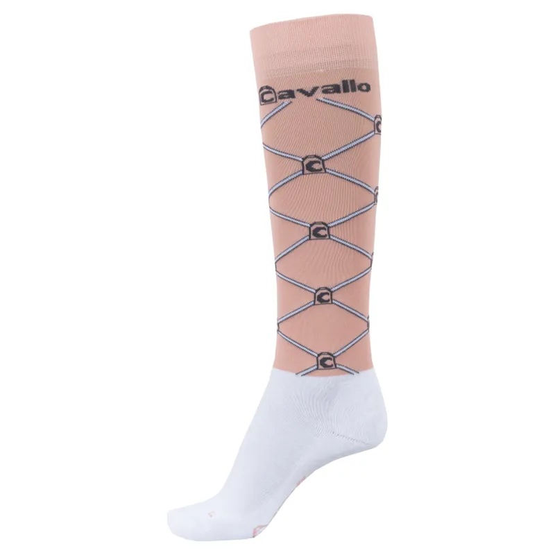 Cavallo Sioux Ladies Functional Long Socks - Bright Salmon